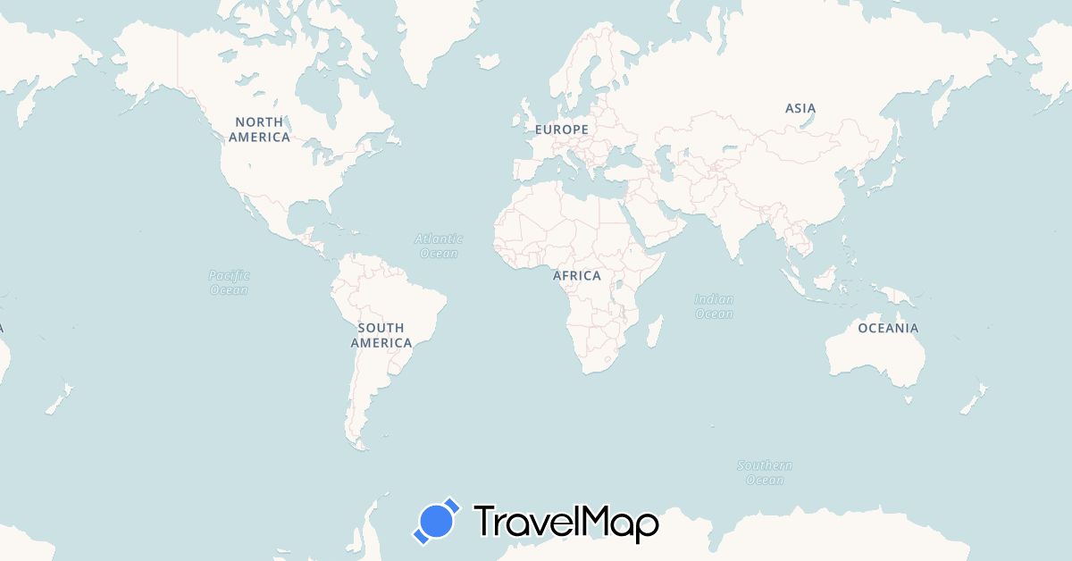 TravelMap itinerary: driving, bus, plane, train, boat in Australia, Canada, Spain, France, United Kingdom, Greece, Ireland, Isle of Man, Iceland, Italy, Malta, New Zealand, Portugal, United States (Europe, North America, Oceania)